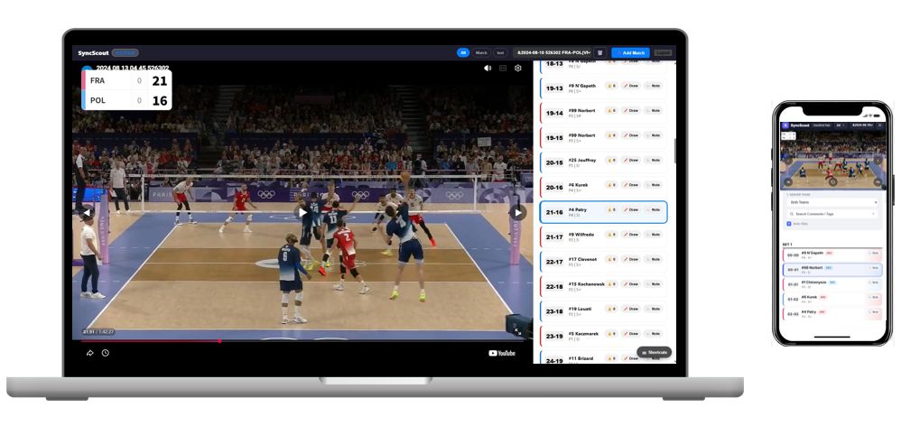 Sync Scout on laptop and mobile